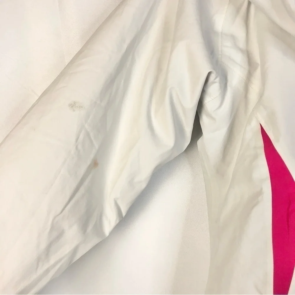 The North Face White & Hot‎ Pink Double Layer Ski Winter Jacket M